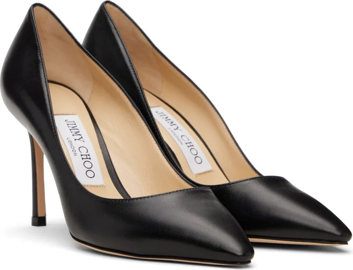 Jimmy Choo Black Romy 85 Heels - Image 4