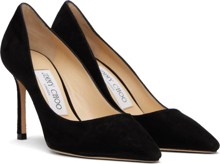 Jimmy Choo Black Romy 85 Heels - Image 4