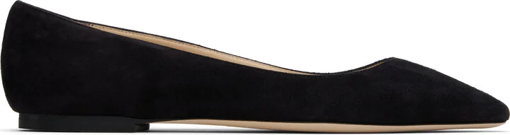 Jimmy Choo Black Romy Ballerina Flats