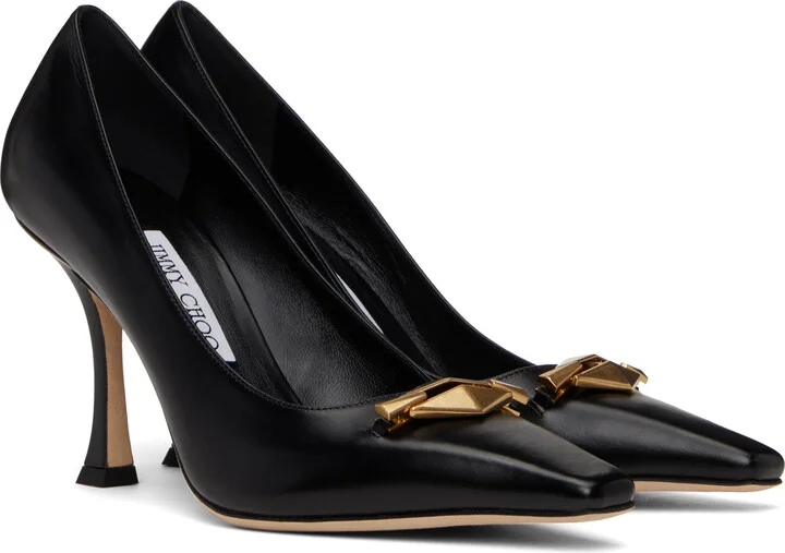 Jimmy Choo Black Ryker 90 Heels - Image 4