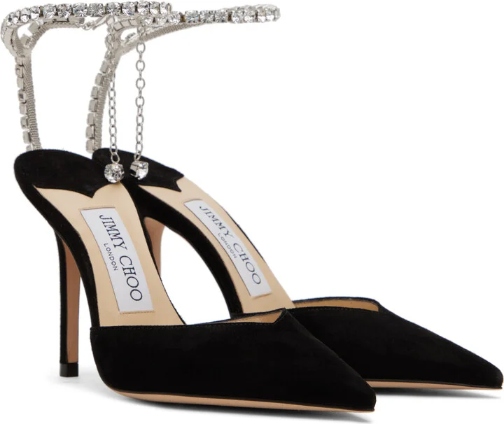 Jimmy Choo Black Saeda 100 Heels - Image 4
