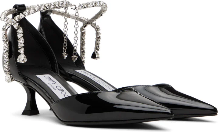 Jimmy Choo Black Stevie 50 Heels - Image 4
