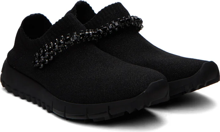 Jimmy Choo Black Verona Sneakers - Image 4