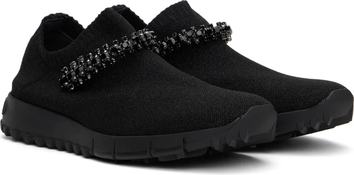 Jimmy Choo Black Verona Sneakers - Image 4