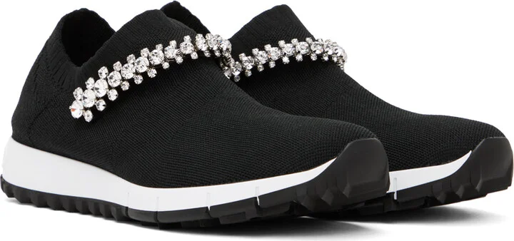 Jimmy Choo Black Verona Sneakers - Image 4