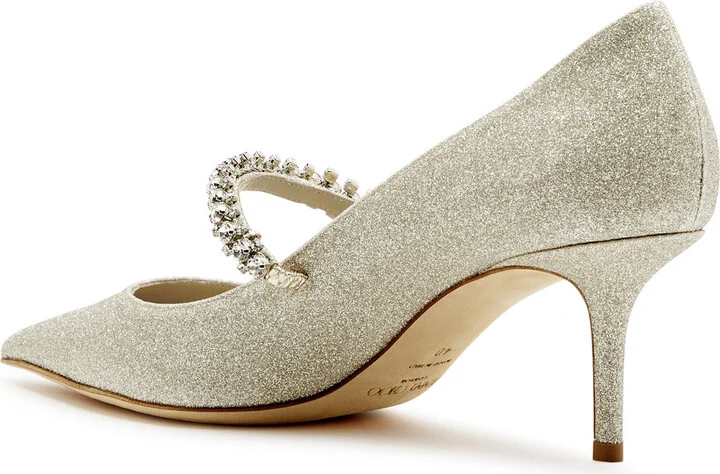 Jimmy Choo Bling 65 Glittered Pumps - Image 2