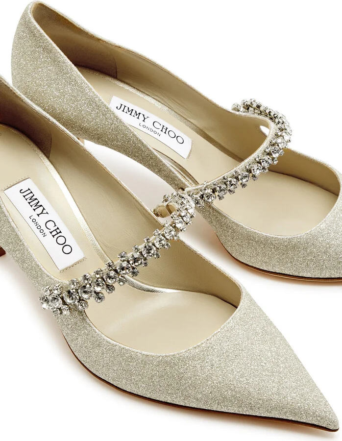 Jimmy Choo Bling 65 Glittered Pumps - Image 3