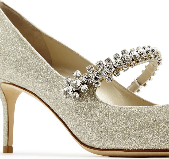 Jimmy Choo Bling 65 Glittered Pumps - Image 4