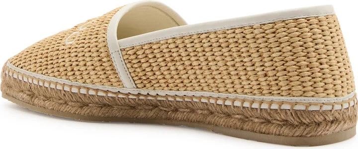 Jimmy Choo Brie Logo-embroidered Espadrille Flats - Image 2