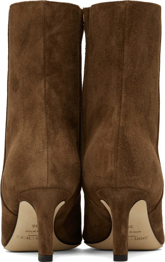 Jimmy Choo Brown Alizze AB 65 Boots - Image 2
