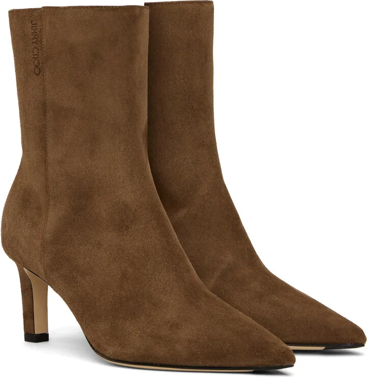 Jimmy Choo Brown Alizze AB 65 Boots - Image 4