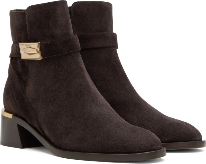 Jimmy Choo Brown Diantha 45 Boots - Image 4