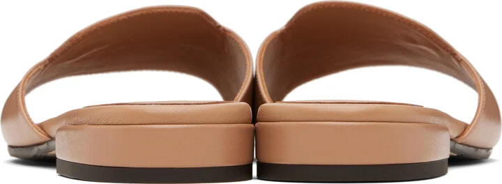 Jimmy Choo Brown Dina Flat Sandals - Image 2