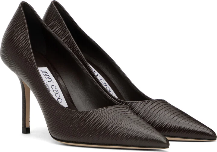 Jimmy Choo Brown Love 85 Heels - Image 4