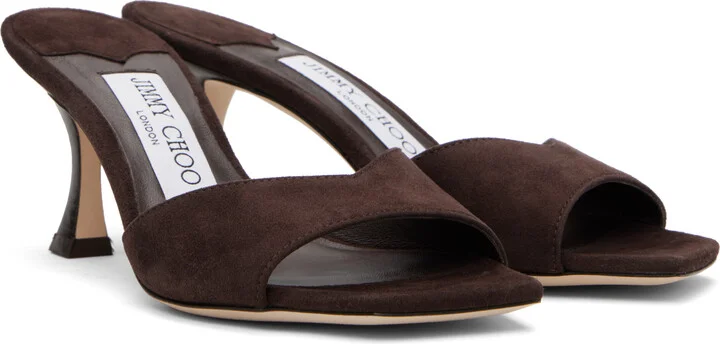 Jimmy Choo Brown Skye 70 Heeled Sandals - Image 4