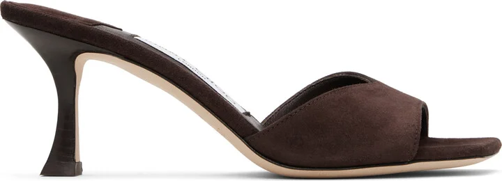 Jimmy Choo Brown Skye 70 Heeled Sandals