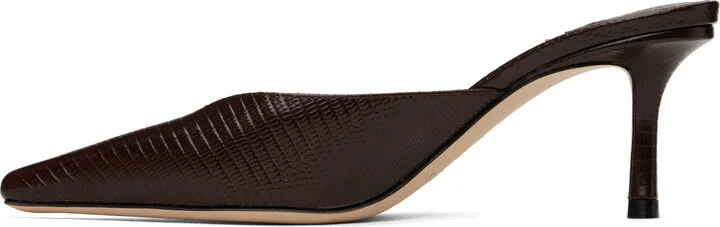 Jimmy Choo Brown Vivi 65 Mules - Image 3