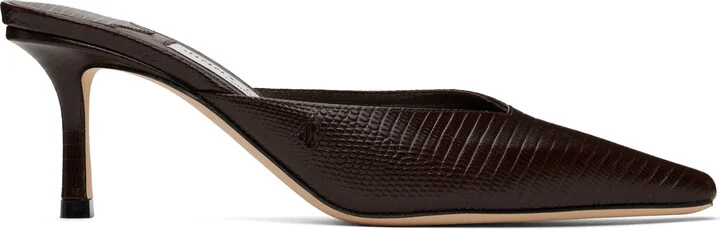 Jimmy Choo Brown Vivi 65 Mules