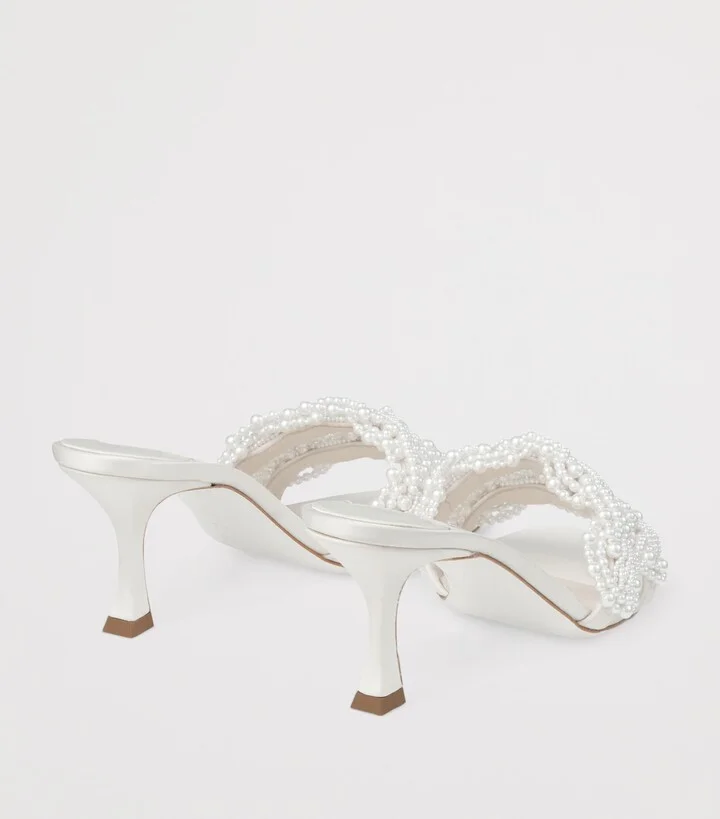 Jimmy Choo Cary 70 Satin Mules - Image 4