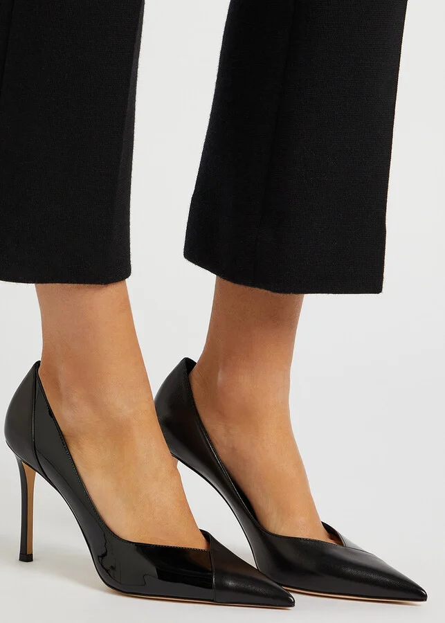 Jimmy Choo Cass 95 Leather Pumps - Image 5