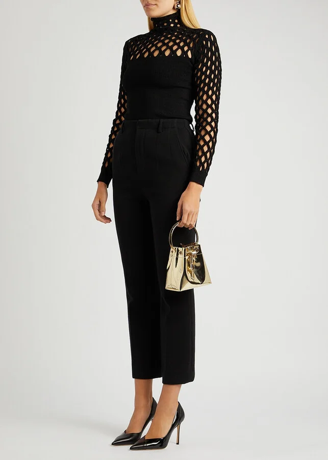 Jimmy Choo Cass 95 Leather Pumps - Image 6