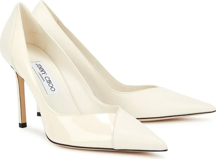 Jimmy Choo Cass 95 Leather Pumps - Image 7