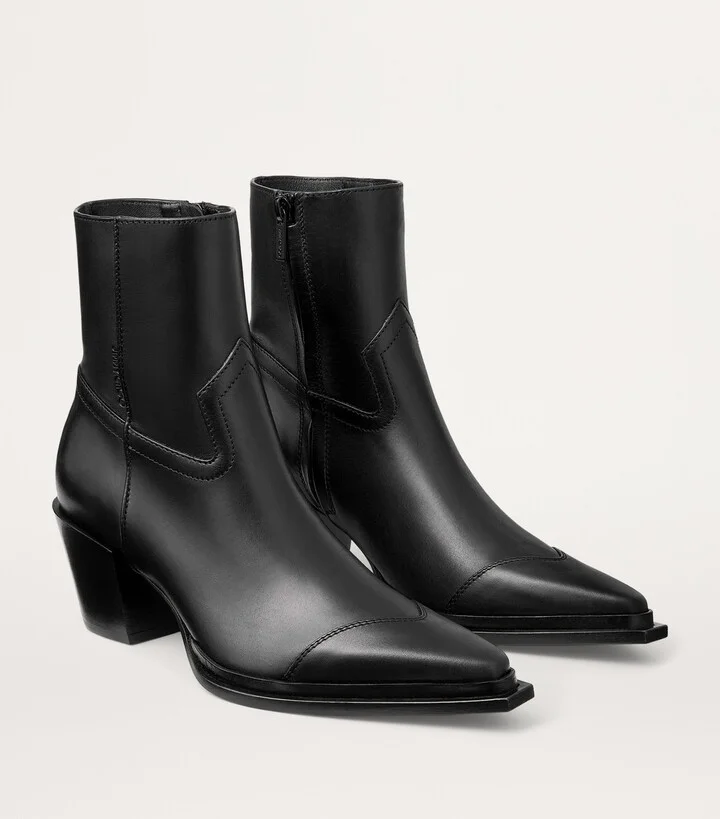 Jimmy Choo Cece 60 Leather Ankle Boots - Image 3