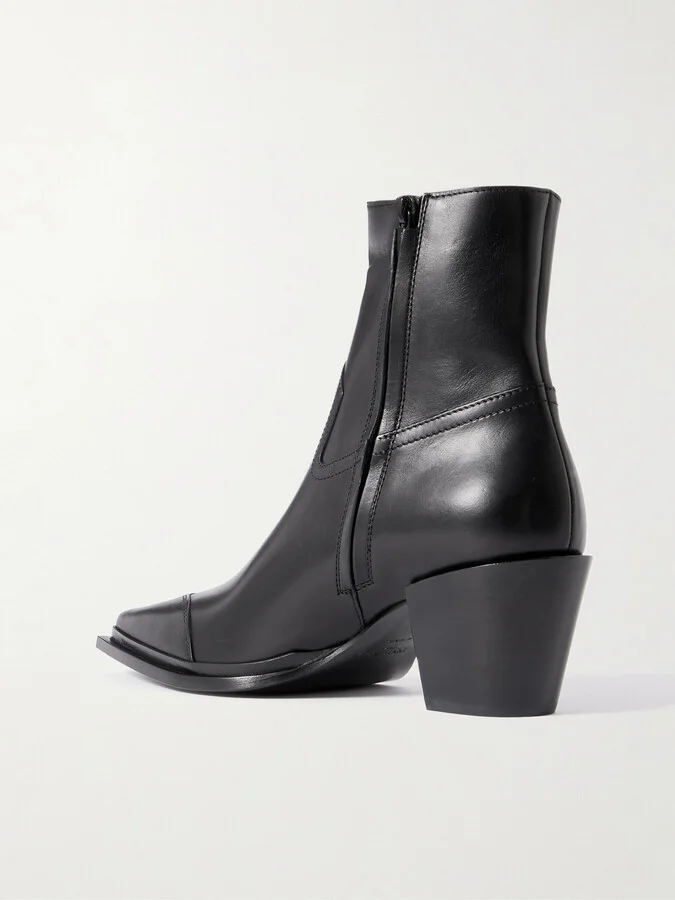 Jimmy Choo - Cece 60 Leather Ankle Boots - Black - Image 3