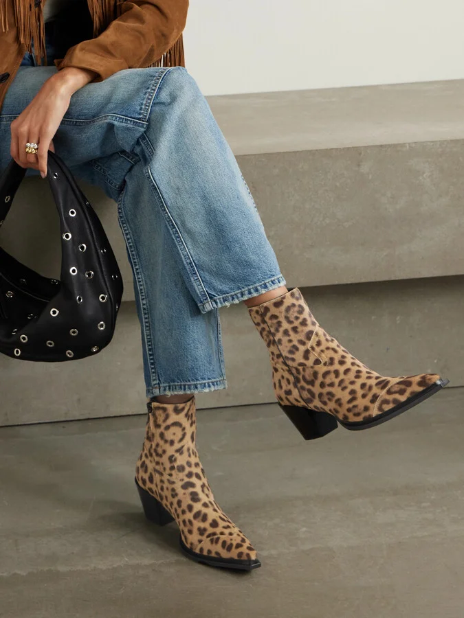 Jimmy Choo - Cece 60 Leopard-print Pony Hair Ankle Boots - Animal print - Image 2