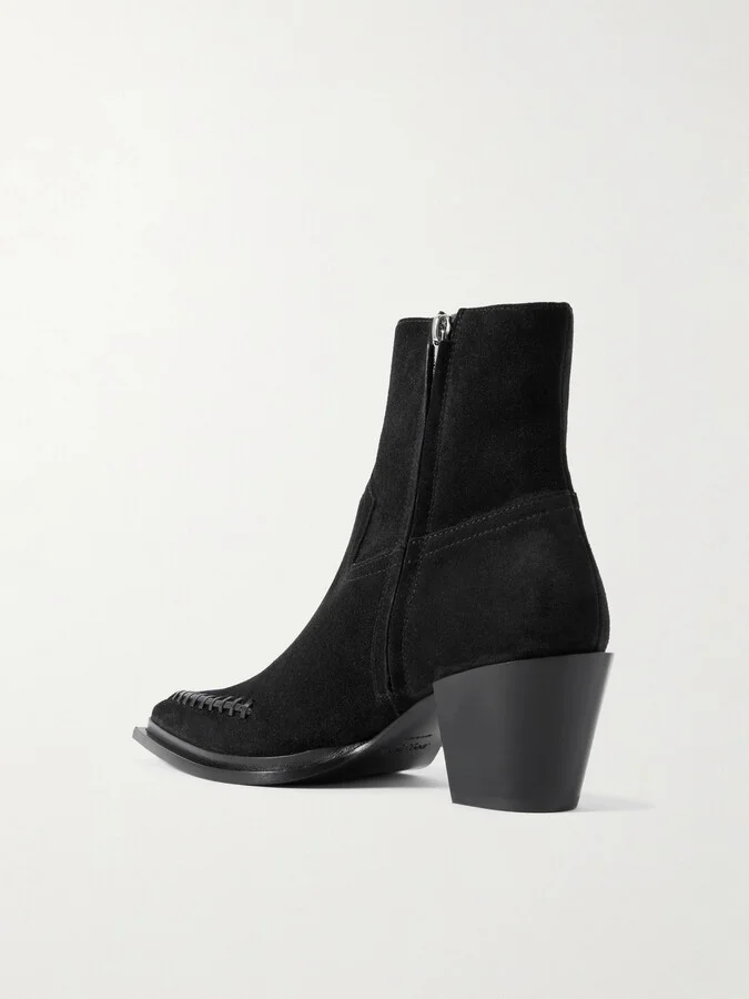 Jimmy Choo - Cece 60 Suede Ankle Boots - Black - Image 3
