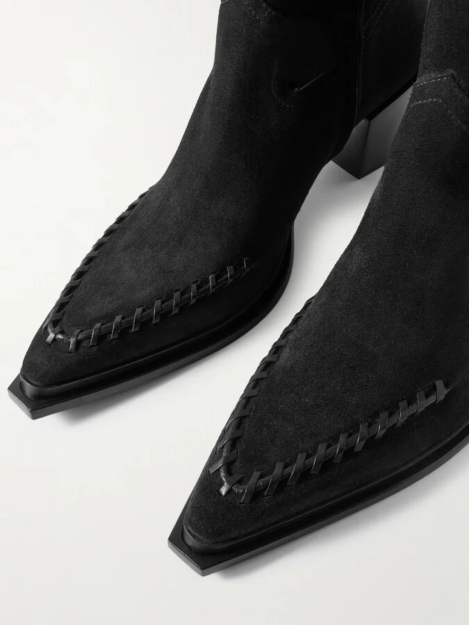 Jimmy Choo - Cece 60 Suede Ankle Boots - Black - Image 4