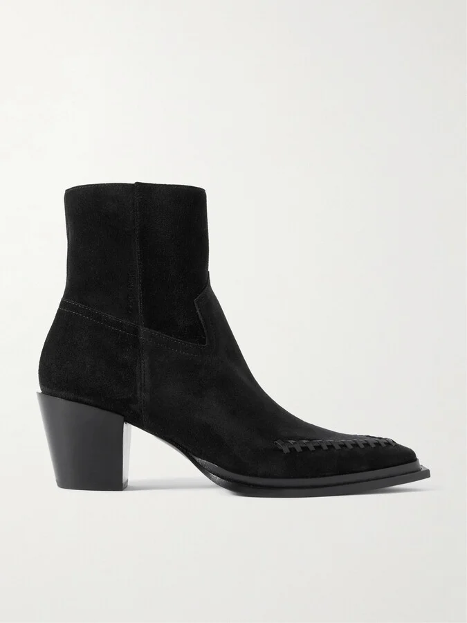 Jimmy Choo - Cece 60 Suede Ankle Boots - Black