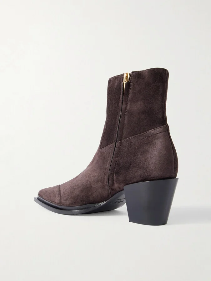 Jimmy Choo - Cece 60 Suede Ankle Boots - Brown - Image 3