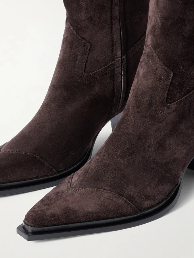 Jimmy Choo - Cece 60 Suede Ankle Boots - Brown - Image 4