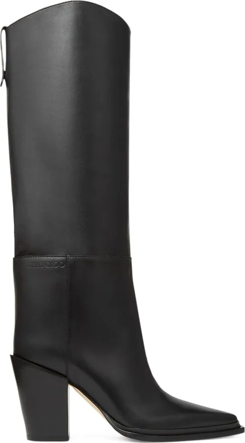 Jimmy Choo Cece 80 Leather Knee-High Boots