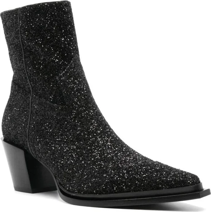 Jimmy Choo Cece Ab 60 Glittered Boots - Image 2