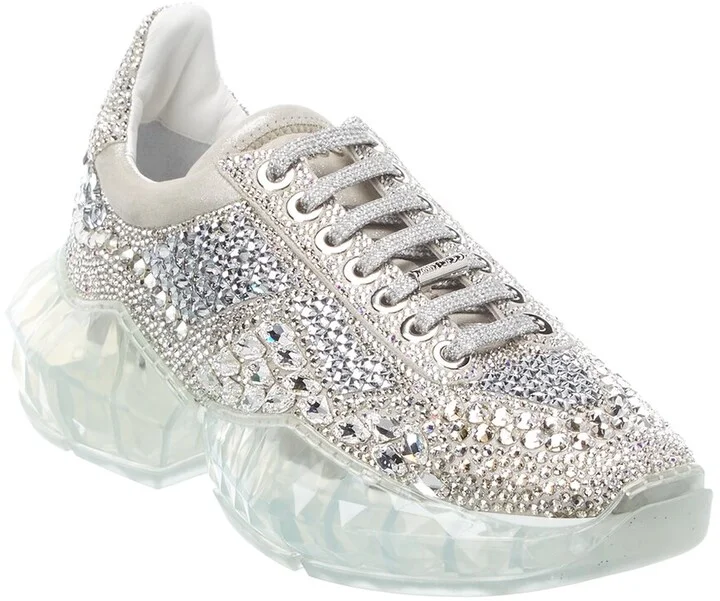 Jimmy Choo Diamond/F Suede Sneaker