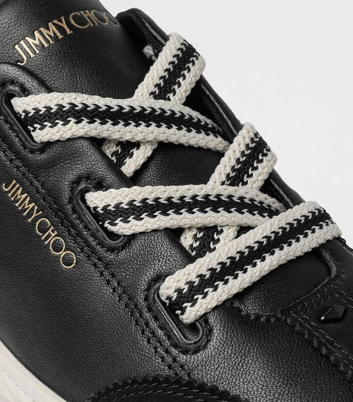 Jimmy Choo Diamond Flex Leather Trainers - Image 3