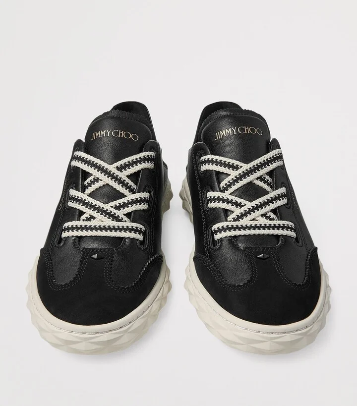 Jimmy Choo Diamond Flex Leather Trainers - Image 4