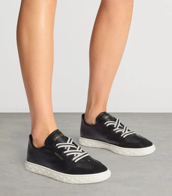 Jimmy Choo Diamond Flex Leather Trainers - Image 6