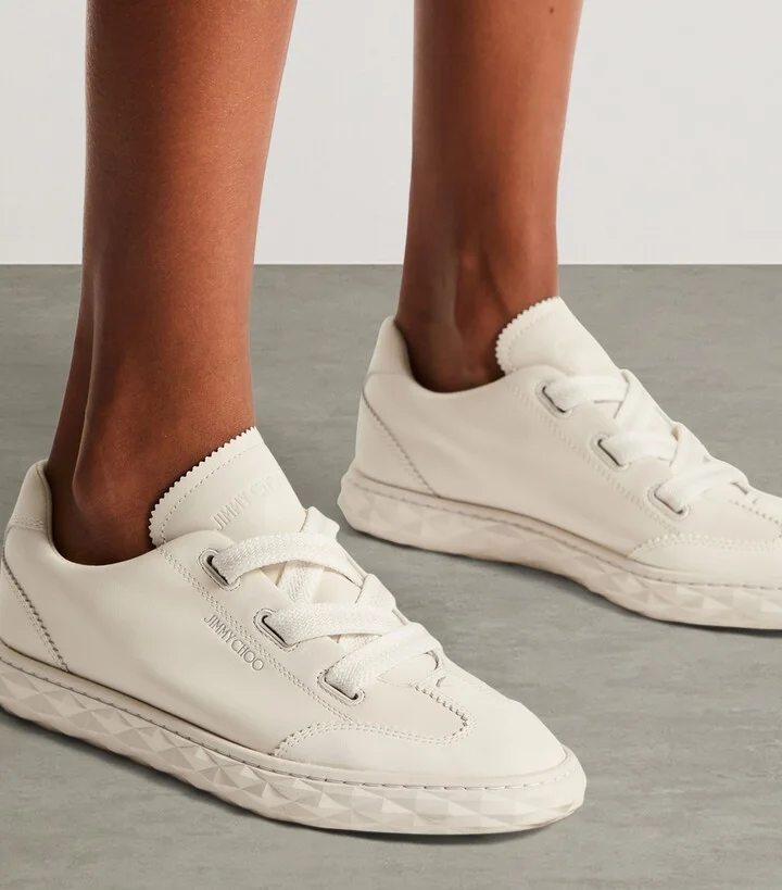 Jimmy Choo Diamond Light Flex Leather Sneakers - Image 2