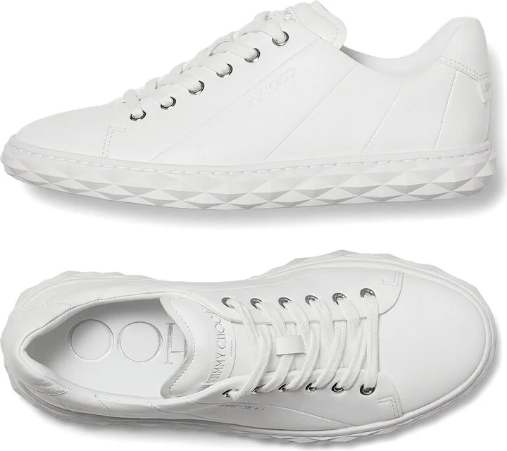 Jimmy Choo Diamond Light Leather Sneakers - Image 3