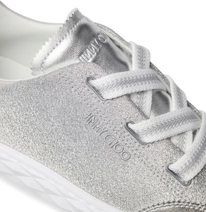 Jimmy Choo Diamond Light Leather Sneakers - Image 4