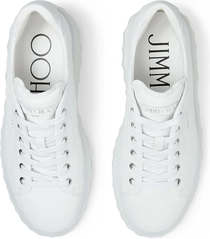 Jimmy Choo Diamond Light Maxi Leather Sneakers - Image 4