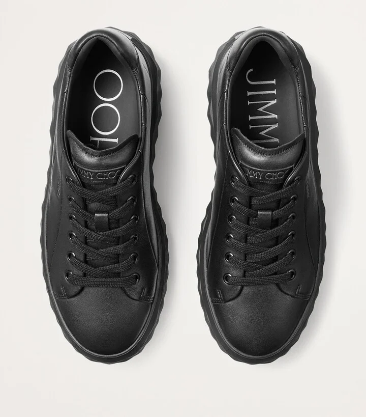 Jimmy Choo Diamond Light Maxi Leather Sneakers - Image 3