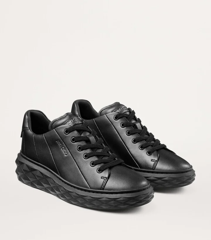 Jimmy Choo Diamond Light Maxi Leather Sneakers - Image 4
