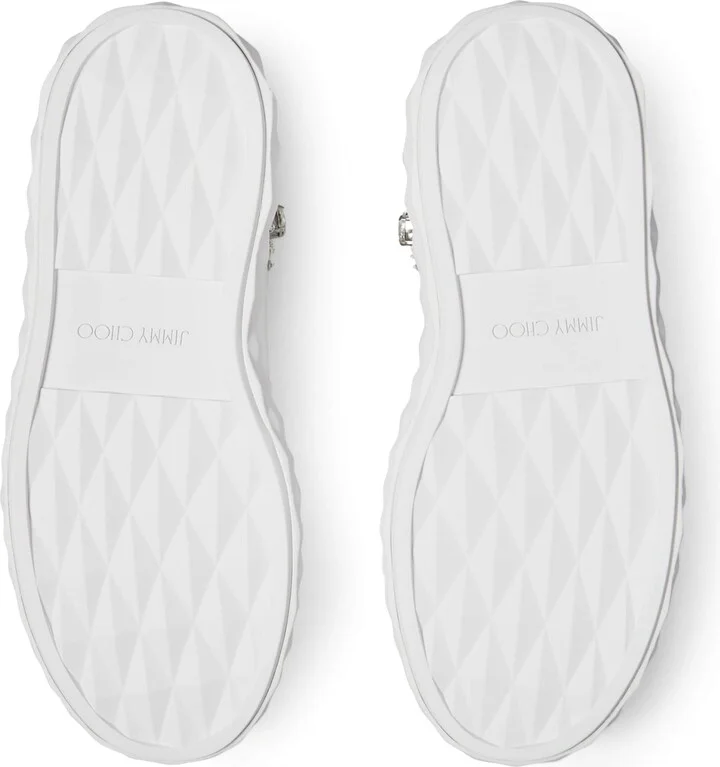 Jimmy Choo Diamond Light Maxi Leather Sneakers - Image 4
