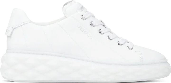 Jimmy Choo Diamond Light Maxi Leather Sneakers