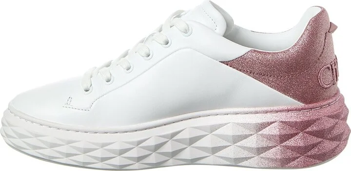 Jimmy Choo Diamond Maxi/F Ii Leather Sneaker - Image 2
