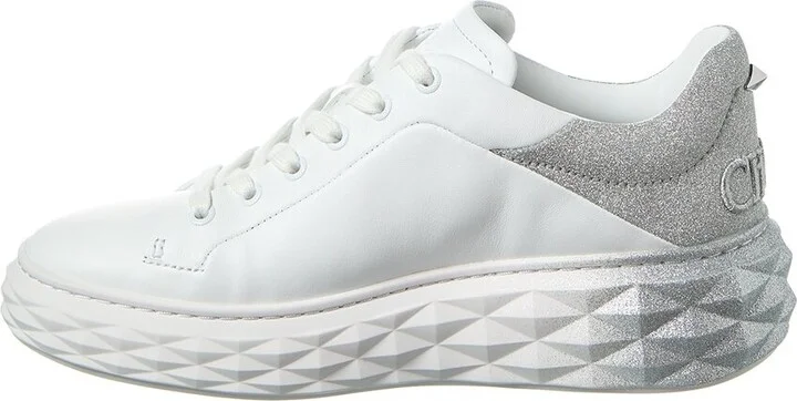 Jimmy Choo Diamond Maxi/F Ii Leather Sneaker - Image 2